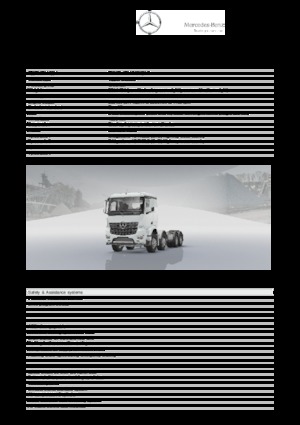 Rigid Chassis Mercedes-Benz Arocs 4152 AK 8x8