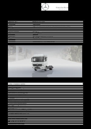 Rigid Chassis Mercedes-Benz Atego 1018 4x2
