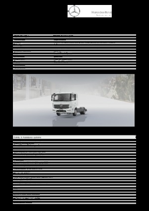 Katı şasiler Mercedes-Benz Atego 823 L 4x2