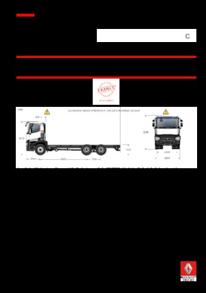 Rigid Chassis Renault C 480 8X4*4 R TRIDEM