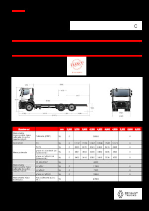 Katı şasiler Renault C P6X2 13L E6