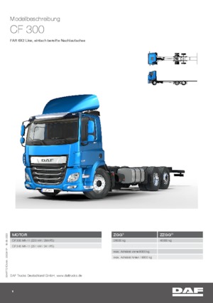 Rigid Chassis DAF CF 300 FAR