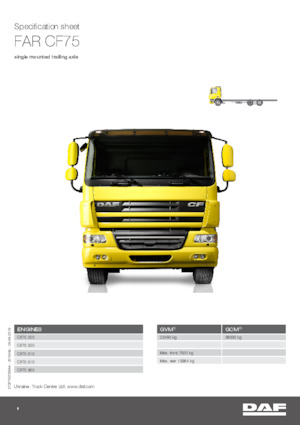Rigid Chassis DAF CF 75.360 FAR