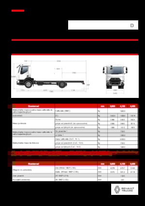 Katı şasiler Renault D 19 XLOAD P4X2 TANKER 280E6
