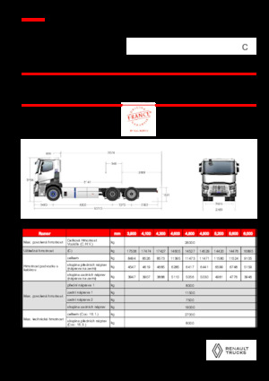 Rigid Chassis Renault E-TECH C - P6x2 TAG