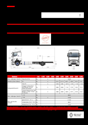 Rigid Chassis Renault E-TECH T - P4x2