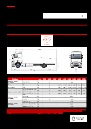Rigid Chassis Renault E-TECH T - P4x2