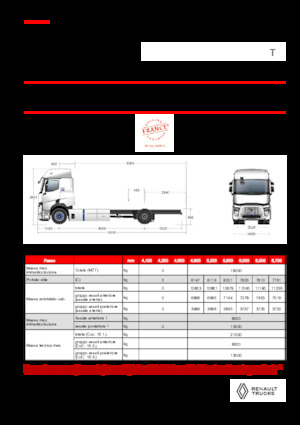 Rigid Chassis Renault E-TECH T - P4x2