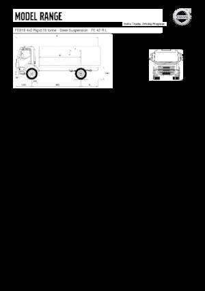 Rigid Chassis Volvo Trucks FE818 4x2