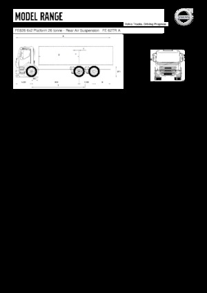 Rigid Chassis Volvo Trucks FE826 6x2 Platform