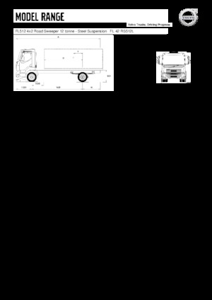Rigid Chassis Volvo Trucks FL512 4x2 Road Sweeper