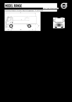 Rigid Chassis Volvo Trucks FL514 4x2 Platform