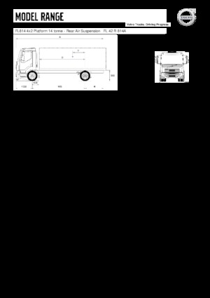 Rigid Chassis Volvo Trucks FL814 4x2 Platform