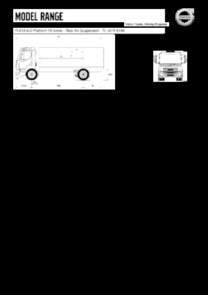 Rigid Chassis Volvo Trucks FL818 4x2 Platform