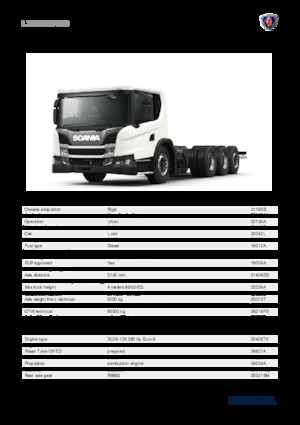 Rigid Chassis Scania L 280 B8x4*4NB
