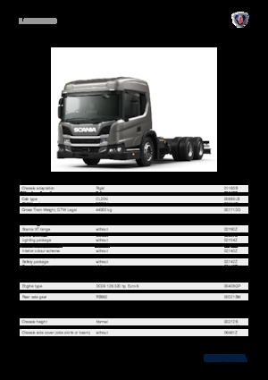 Rigid Chassis Scania L 320 B6x4NB