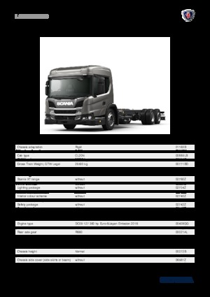 Rigid Chassis Scania L 360 B6x2*4NB