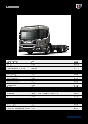 Rigid Chassis Scania L 360 B6x4NB