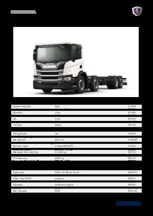 Rigid Chassis Scania P 280 B8x2*6NA
