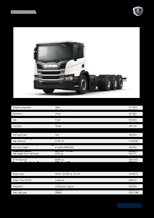 Rigid Chassis Scania P 280 B8x4*4NA