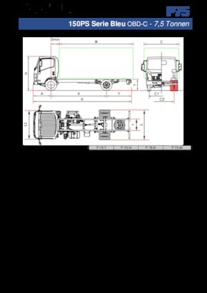 Rigid Chassis Isuzu P75 H
