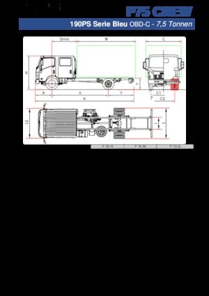 Rigid Chassis Isuzu P75 Q Crew
