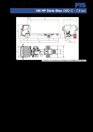 Rigid Chassis Isuzu P75 Q