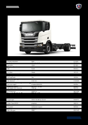 Rigid Chassis Scania R 280 B4x2NA