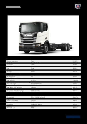 Rigid Chassis Scania R 280 B6x2*4NA