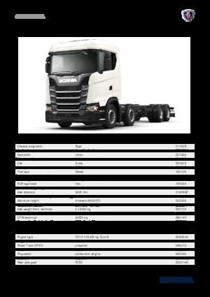 Rigid Chassis Scania S 420 B8x2NA