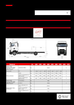 Katı şasiler Renault T HIGH P4X2 13L E6