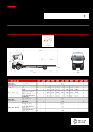 Rigid Chassis Renault T P4X2 13L E6