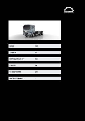 Rigid Chassis MAN TGS 37.500 8x4