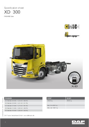 Rigid Chassis DAF XD 300 FAG