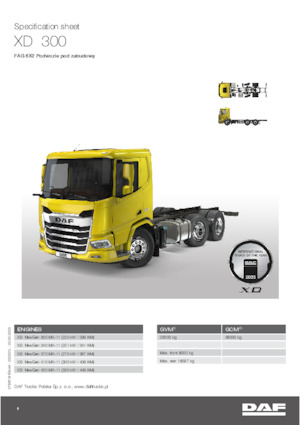 Rigid Chassis DAF XD 300 FAG