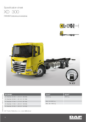 Rigid Chassis DAF XD 300 FAN
