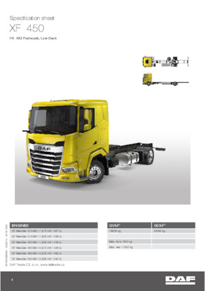 Rigid Chassis DAF XF 430 FA Low Deck