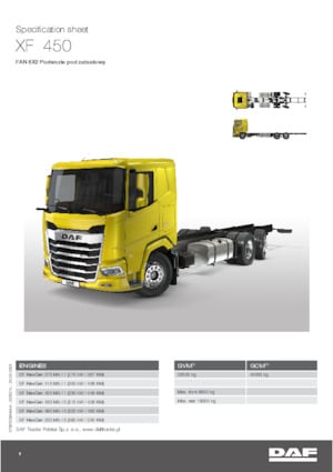 Rigid Chassis DAF XF 430 FAN
