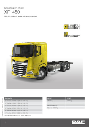 Rigid Chassis DAF XF 480 FAR