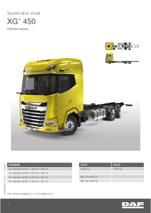 Rigid Chassis DAF XG+ 530 FAN