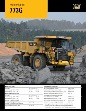 Rigid Dump Trucks Caterpillar 773G