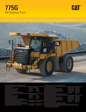 Rigid Dump Trucks Caterpillar 775G