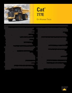 Rigid Dump Trucks Caterpillar 777E