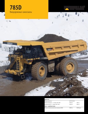 Sabit damperli kamyon Caterpillar 785D