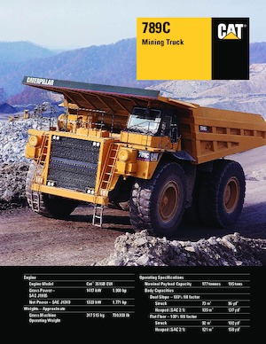 Rigid Dump Trucks Caterpillar 789C