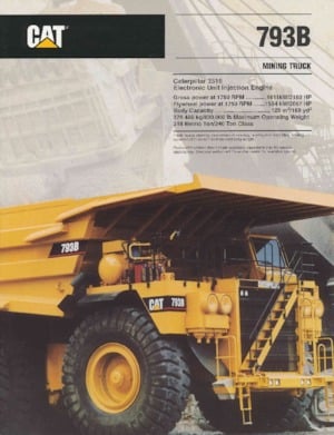 Rigid Dump Trucks Caterpillar 793B