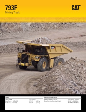 Rigid Dump Trucks Caterpillar 793F