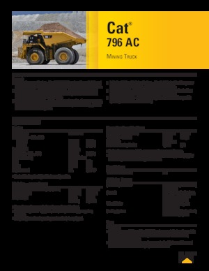 Rigid Dump Trucks Caterpillar 796 AC