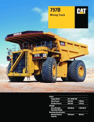 Rigid Dump Trucks Caterpillar 797B