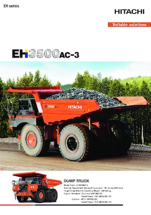 Rigid Dump Trucks Hitachi EH3500AC-3